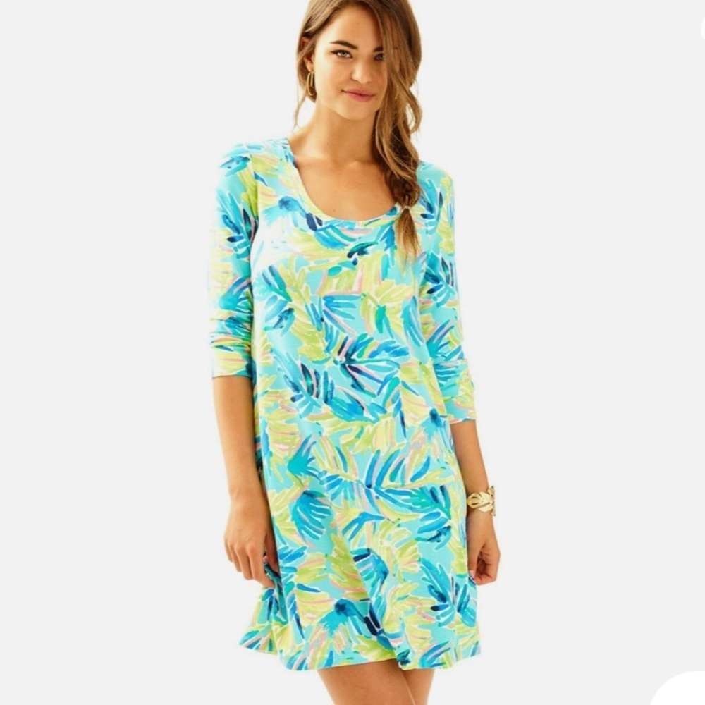 Lilly Pulitzer Devon Dress in Multi Serenity Now